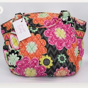 Vera Bradley Glenna Shoulder Bag in "Ziggy Zinnia" Pattern